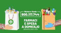 Il nuovo numero verde 800 117 744 per la consegna di farmaci e spesa a domicilio