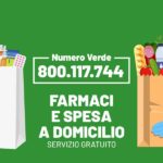 Il nuovo numero verde 800 117 744 per la consegna di farmaci e spesa a domicilio