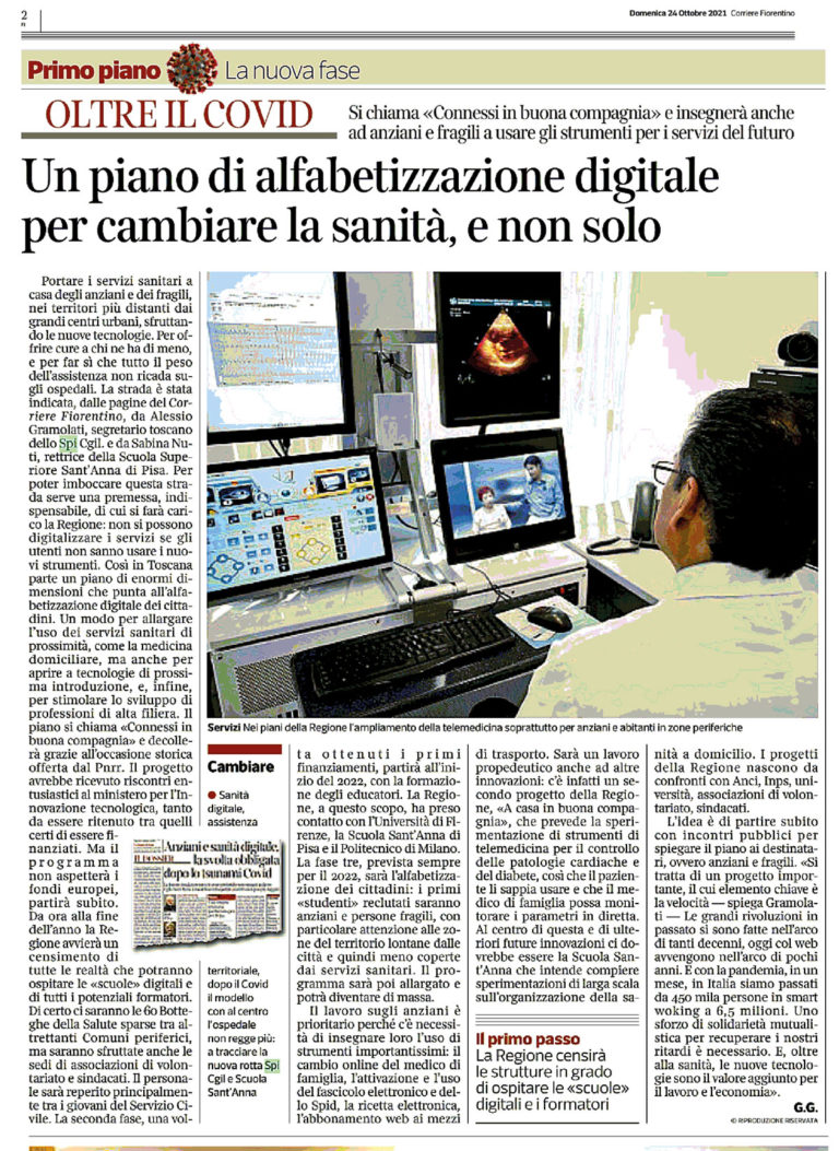 Connessi in buona compagnia. L’alfabetizzazione digitale in Toscana per cambiare la sanit