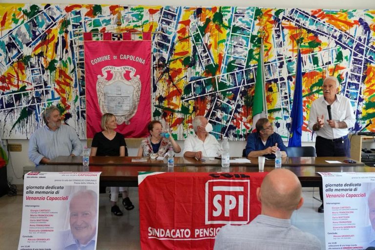 Una iniziativa per ricordare il sindacalista SPI, Venanzio Capaccioli a Capolona