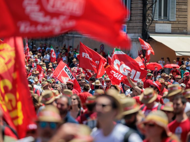 Cgil manifestazione