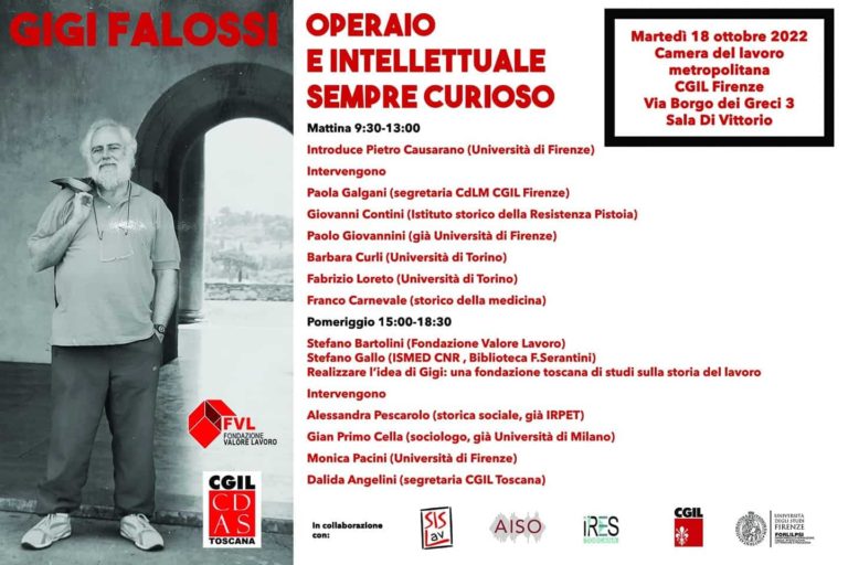 Convegno “Gigi Falossi. Operaio e intellettuale sempre curioso”