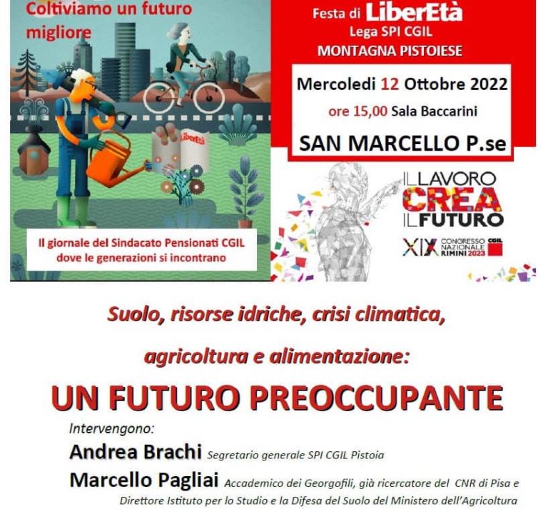 “Suolo, risorse idriche, crisi climatica, agricoltura e alimentazione: un futuro preoccupante”