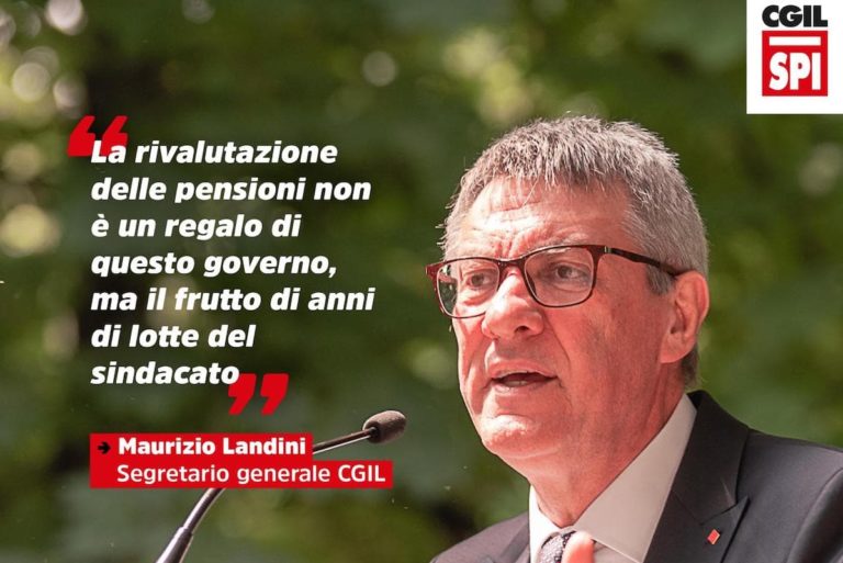 Rivalutazione pensioni, Landini: “Frutto di anni di lotte del sindacato”
