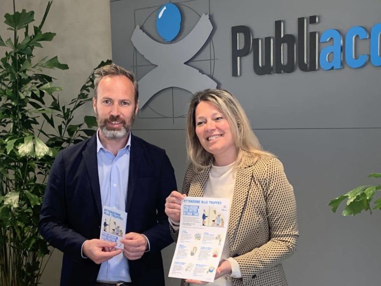 Lorenzo Perra, presidente di Publiacqua, e Benedetta Albanese, assessora alla Sicurezza Urbana del Comune di Firenze