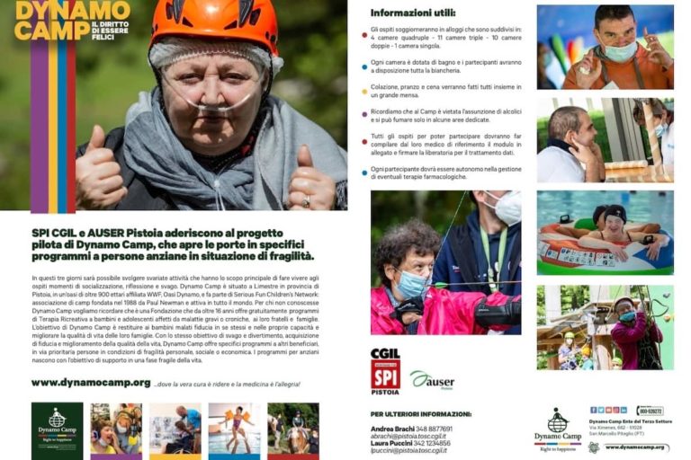 Dynamo Camp apre le porte agli anziani. Domande di partecipazione entro il 15 giugno