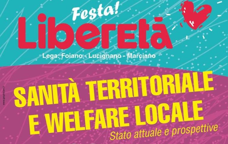 Sanità territoriale e welfare locale al centro della Festa di LiberEtà a Foiano della Chiana