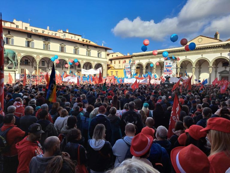 Sciopero Cgil-Uil: 50mila in corteo a Firenze (FOTO)