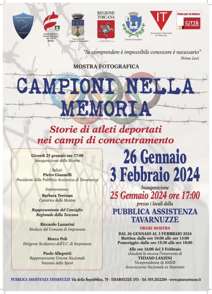 locandina CAMPIONI DELLA MEMORIA 2 gennaio 2024