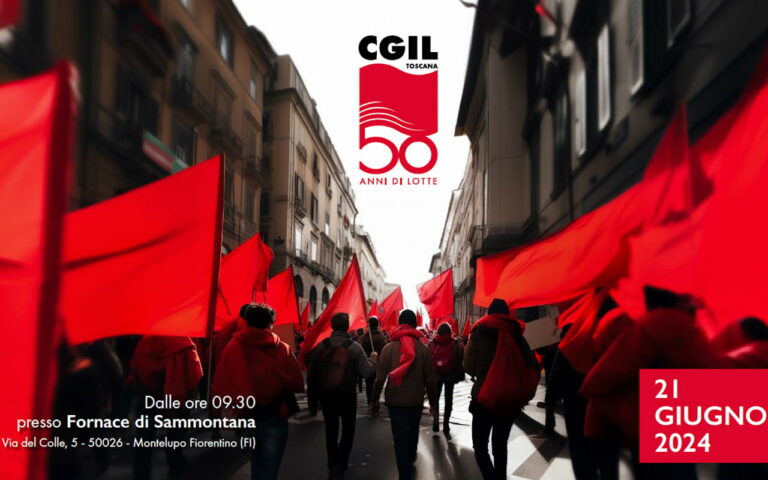 I 50 anni della Cgil Toscana: il 21 giugno iniziativa alla Fornace di Sammontana
