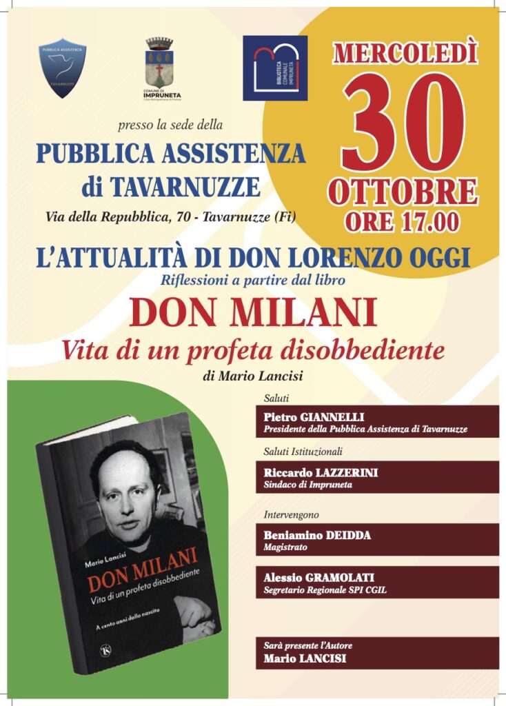 locandina manifesto DON MILANI 2024