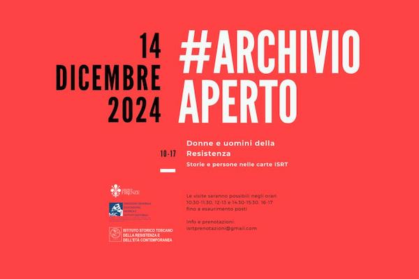 Sabato 14 dicembre nuova apertura straordinaria dell’Archivio dell’Isrt