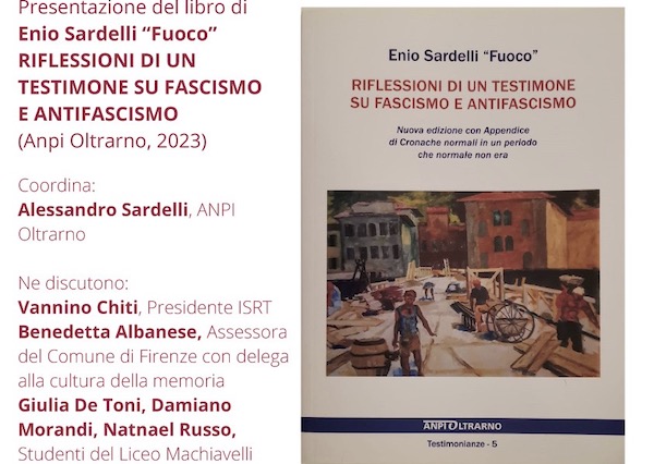 Presentazione del libro di Enio Sardelli “Fuoco”. Riflessioni su fascismo e antifascismo