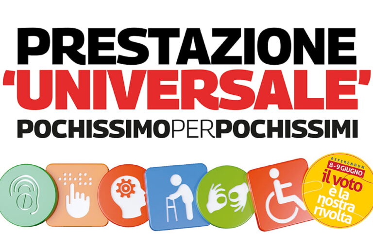 Cgil e Spi Cgil: Prestazione ‘Universale’, pochissimo per pochissimi