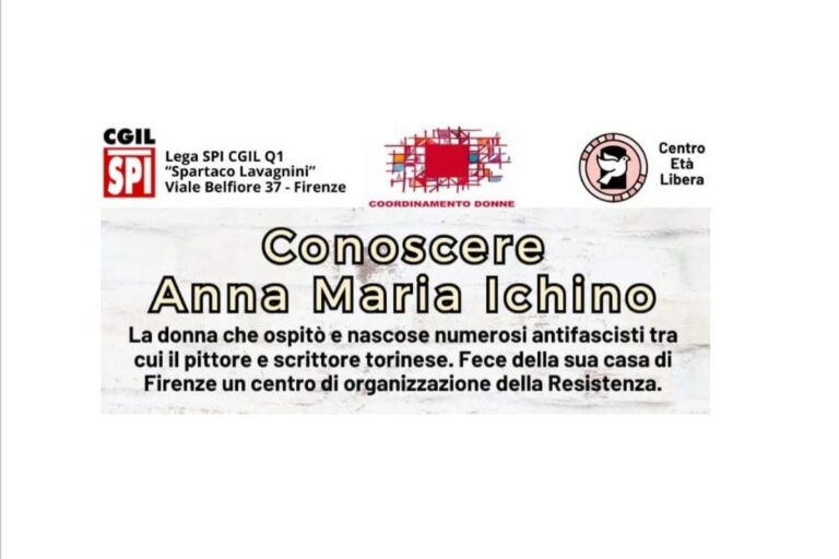 Il 20 ottobre la Lega Spi Q1 ricorda Anna Maria Ichino