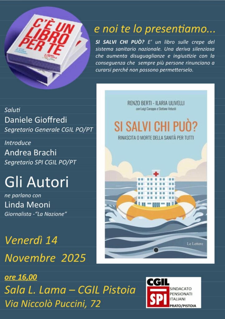 Il 14 novembre a Pistoia la presentazione del libro "Si salvi chi può?" 1 14 novembre