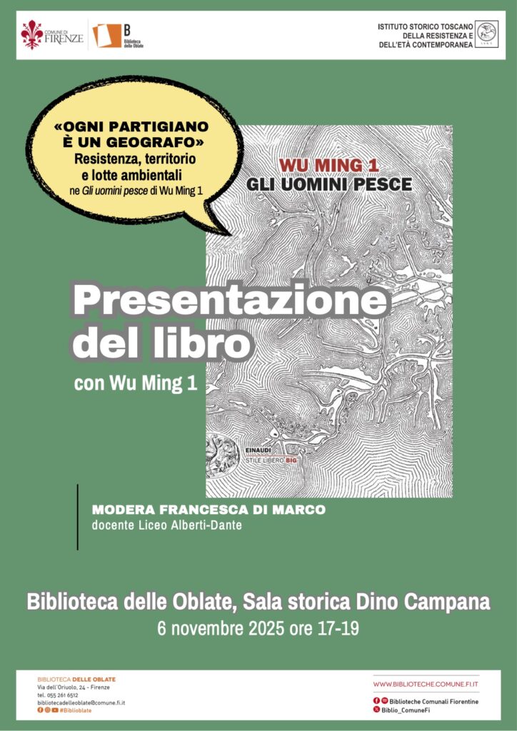ISRT-Oblate: presentazione del nuovo libro di WU MING 1 "Gli uomini pesce" 1 uomini pesce mod