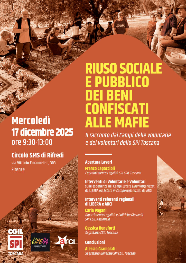 "Riuso sociale e pubblico dei beni confiscati alle mafie": incontro il 17 dicembre a Firenze 1 25 11 SPIT mafie 17dic 1