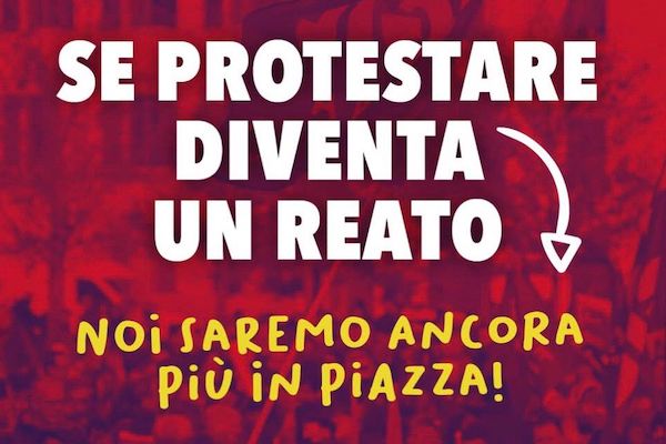 Il 24 gennaio a Massa manifestazione regionale contro la repressione del dissenso