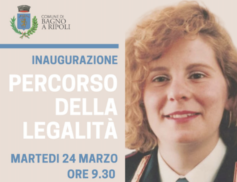 Percorso della Legalità a Bagno a Ripoli: inaugurazione il 24 marzo