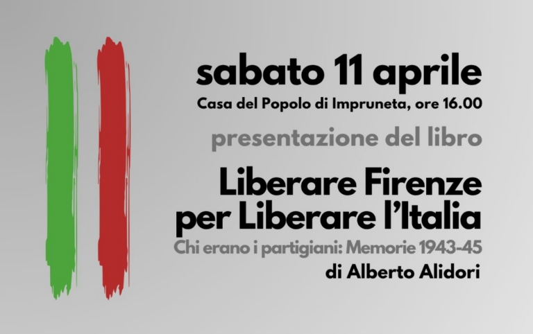 Impruneta, presentazione del libro “Liberare Firenze per liberare l’Italia”