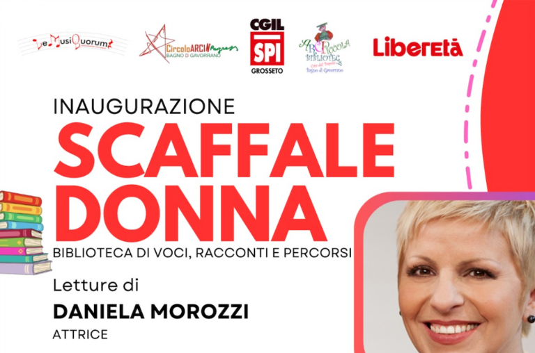 Bagno di Gavorrano, inaugura lo “Scaffale Donna” con Daniela Morozzi