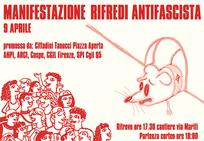 Firenze, manifestazione antifascista a Rifredi il 9 aprile