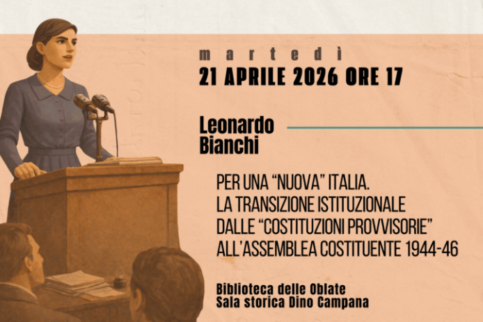 Aspettando la Repubblica: alle Oblate incontro sulla nascita della Repubblica