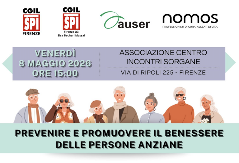 Firenze, incontro sul benessere delle persone anziane
