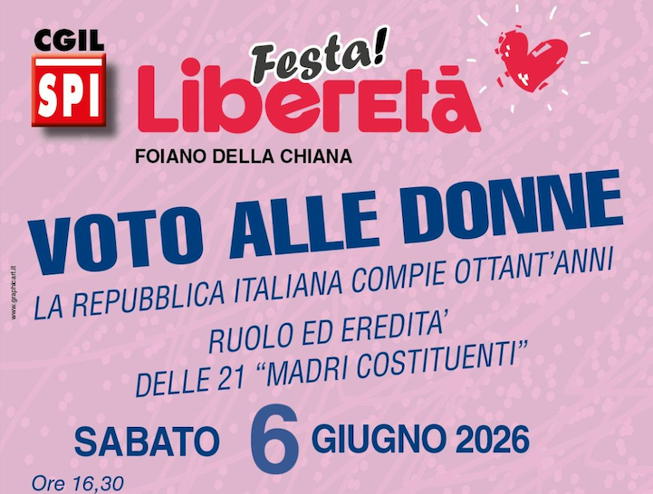 A Foiano della Chiana un incontro dedicato al voto alle donne e all’eredità delle Madri Costituenti