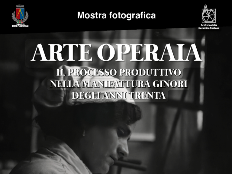 “Arte operaia”, a Sesto Fiorentino una mostra fotografica dedicata alla Manifattura Ginori degli anni Trenta
