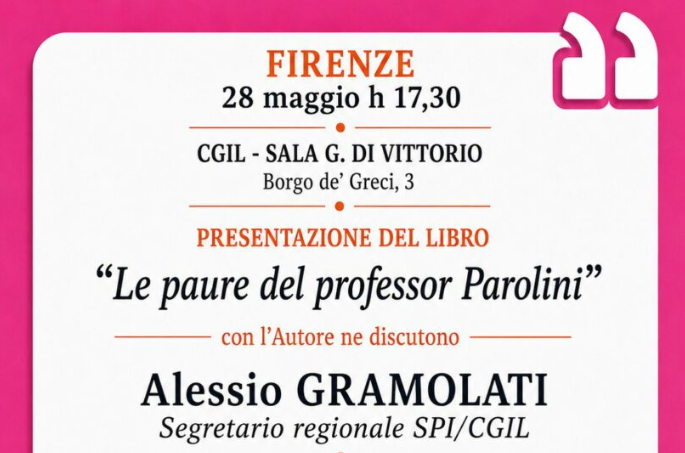 A Firenze la presentazione del nuovo romanzo di Fabio Evangelisti con Alessio Gramolati