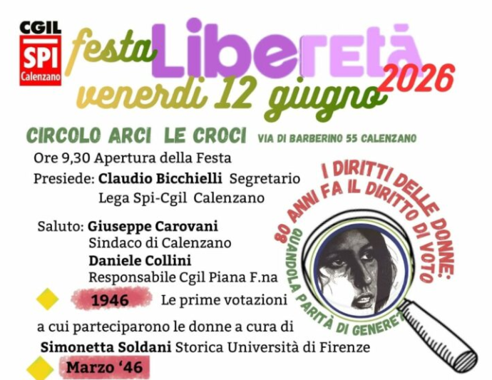 Festa di LiberEtà di Calenzano il 12 giugno