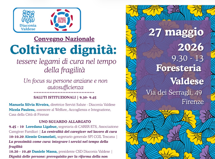 “Coltivare dignità”, a Firenze il convegno nazionale sulla cura e la non autosufficienza