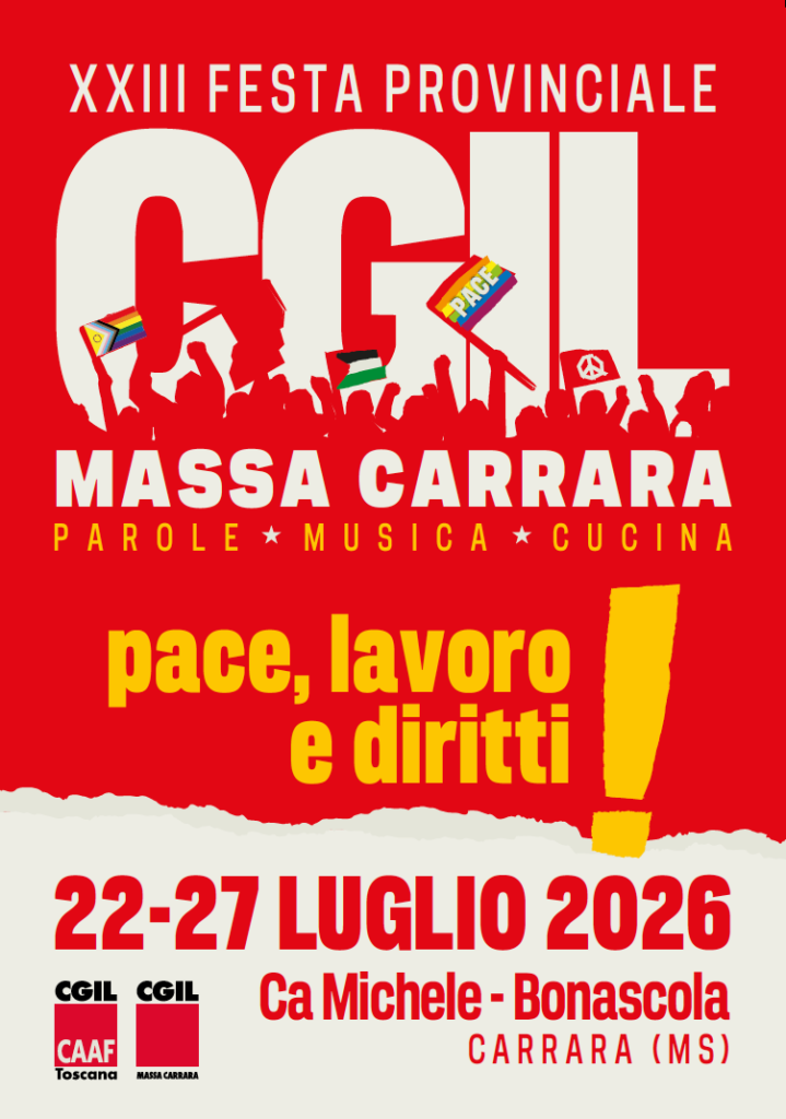Festa CGIL Massa Carrara 2026: il 24 luglio Tania Scacchetti interviene su diritti e parità 1 Screenshot 2026 07 01 alle 16.39.45