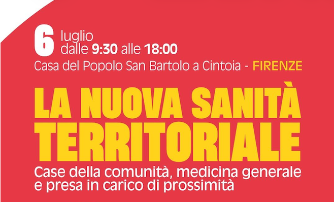 Sanità territoriale, Tania Scacchetti e Shlein al convegno di Firenze